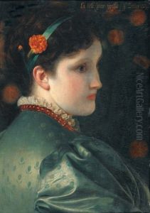 La Belle Jaune Giroflee by Anthony Frederick Augustus Sandys