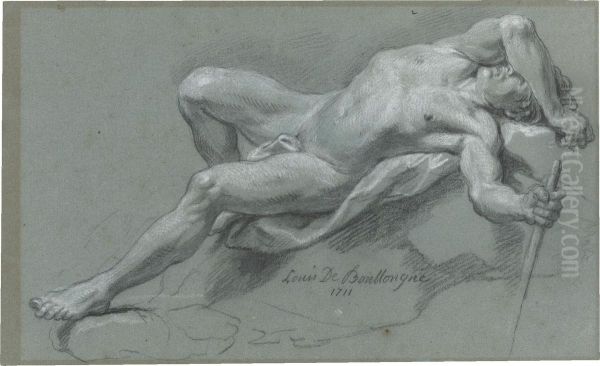Reclining Male Nude - view 1