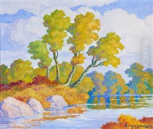 Autumn (smoky Hill River, Kansas) by Birger Sandzen