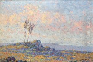 Trees In An Atmospheric Landscape by Birger Sandzen