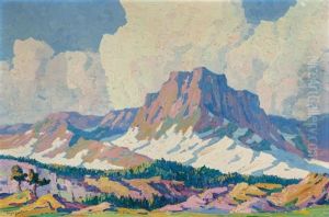 Mountain Peak In Sunshine