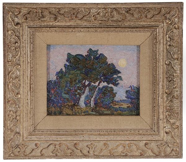 Early Moon, Cottonwood Grove, 1922 - view 1
