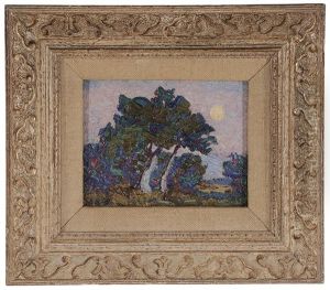 Early Moon, Cottonwood Grove, 1922 by Birger Sandzen