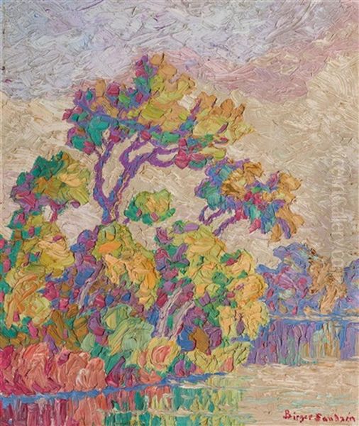 Willow And Cottonwoods - view 1