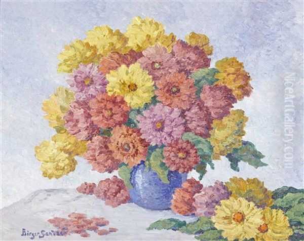 Zinnias - view 1