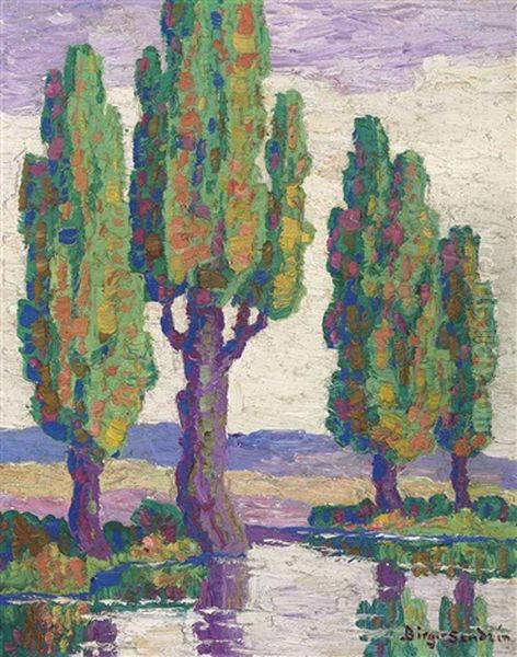 Poplars - view 1