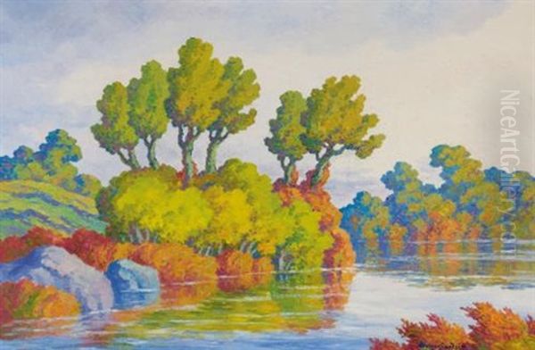 Autumn Symphony (smoky Hill River, Kansas) - view 1