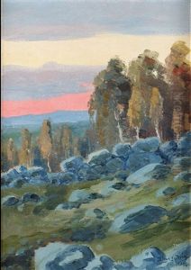 Smalandskt Landskap by Birger Sandzen