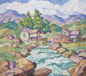 Mountain Village, Georgetown, Colorado by Birger Sandzen