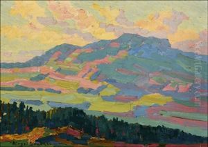 Sunset In The Mountains by Birger Sandzen