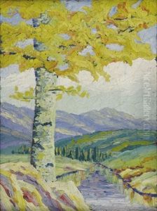 Landscape With Tree by Birger Sandzen