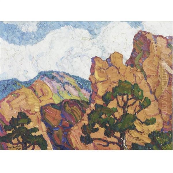 Rocks And Pines, Garden Of The Gods, Manitou, Colorado - view 1