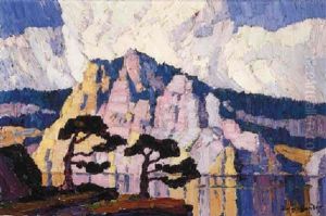Lake In The Mountains by Birger Sandzen