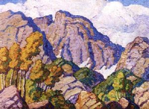 Glimpse Of Longs Peak by Birger Sandzen
