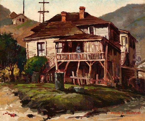 House On A Hillside With Figure - view 1