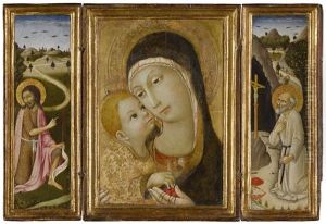 Madonna And Child; Saint John The Baptist; Saint Jerome: A Portable Triptych Madonna And Child; Saint John The Baptist; Saint Jerome: A Portable Triptych