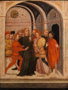 Lucretia Zwischen Collatino, Valerius Und Brutus