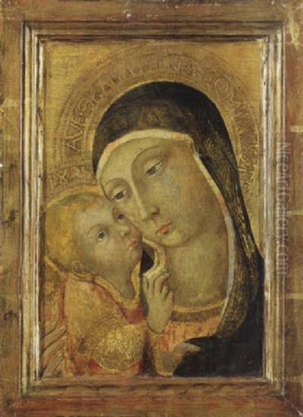 Madonna Mit Kind Vor Goldgrund - view 1
