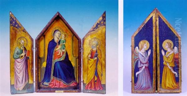 The Virgin And Child Flanked By Saints Peter And Paul - view 1