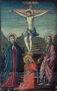 La Crucifixion Entre Sainte-marie-madeleine Et Saint-jean-baptiste La Crucifixion Entre Sainte-marie-madeleine Et Saint-jean-baptiste