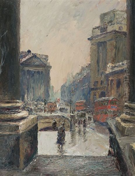 London: The Bank From The Royal Exchange - view 1