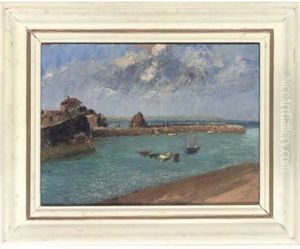 The Outer Harbour, Mevagissey, Cornwall (+ 2 Others, Smllr; 3 Works) by Piero Sansalvadore