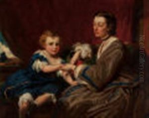 A Mother And Daughter by James Sant