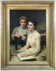 Portrait Of Miss Polly Rodgett (1862-1946) And Miss Maud Burton, The Filleul Cousins Portrait Of Miss Polly Rodgett (1862-1946) And Miss Maud Burton, The Filleul Cousins