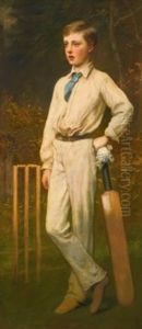 Portrait Of A Young Cricketer by James Sant