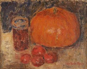Naturaleza Muerta Con Seta (nature Morte Au Potiron) by Andres De Santa Maria