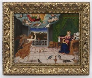 The Annunciation by Francesco di Gerolamo da Santacroce