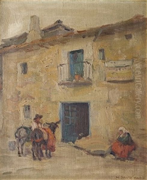 Campesinos En El Pueblo - view 1