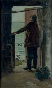 An Old Fisherman by Marceliano Santamaria