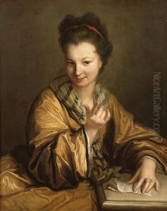Jeune Femme Tenant Une Lettre