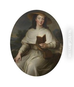 Portrait Of Marie-louise Adelaide D'orleans, Abbess Of Chelles, Three-quarter-length, Dressed As A Pilgrim, Seated Portrait Of Marie-louise Adelaide D'orleans, Abbess Of Chelles, Three-quarter-length, Dressed As A Pilgrim, Seated