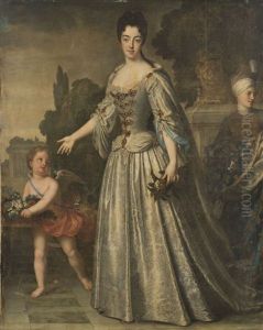 Portrait De Marie Adelaide De Savoie Duchesse De Bourgogne by Jean-Baptiste Santerre
