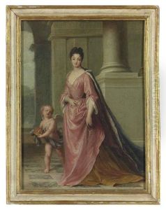 Portrait Of Marie Adelaide, Princesse De Savoie, Duchesse De Bourgogne, Subsequently Dauphine De France (1685-1712) And Mother Of The Future King...