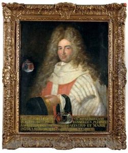 Claude De Becdelievre En Tenue De President De Parlement by Jean-Baptiste Santerre
