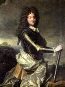 Portrait De Philippe D'orleans, Regent De France, En Habit De Marechal by Jean-Baptiste Santerre