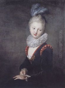 Jeune Fille Au Billet-doux, Portrait De Mademoiselle Desmares (?)