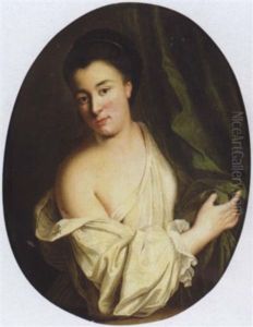 A Portrait Of A Woman Wearing A White Shirt A Portrait Of A Woman Wearing A White Shirt
