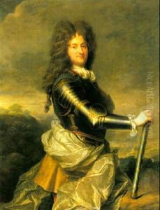 Portrait De Philippe D'orleans, Regent De France, En Habit Marechal by Jean-Baptiste Santerre