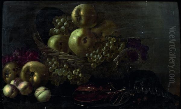 Nature Morte Aux Pommes Et Homard - view 1