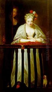 A Courtesan On A Balcony