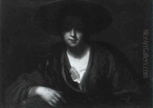 Jeune Fille Au Chapeau by Jean-Baptiste Santerre