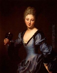 Portrait Of The Comtesse De Bersac by Jean-Baptiste Santerre