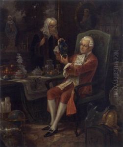 Im Kunstkabinett by Nikolaus (Miklos) Santho