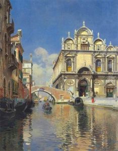 Scuola Grande Di San Marco And The Ponte Cavallo On The Rio Dei Mendicanti, Venice