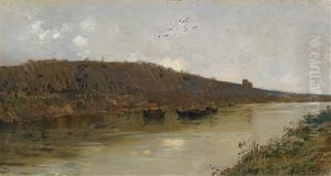 Blick Auf Eine Flusslandschaft by Rubens Santoro
