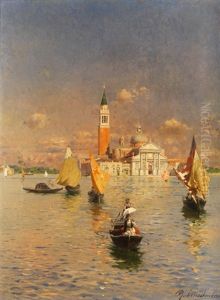 Blick Auf San Giorgio Maggiore Von Venedig Blick Auf San Giorgio Maggiore Von Venedig